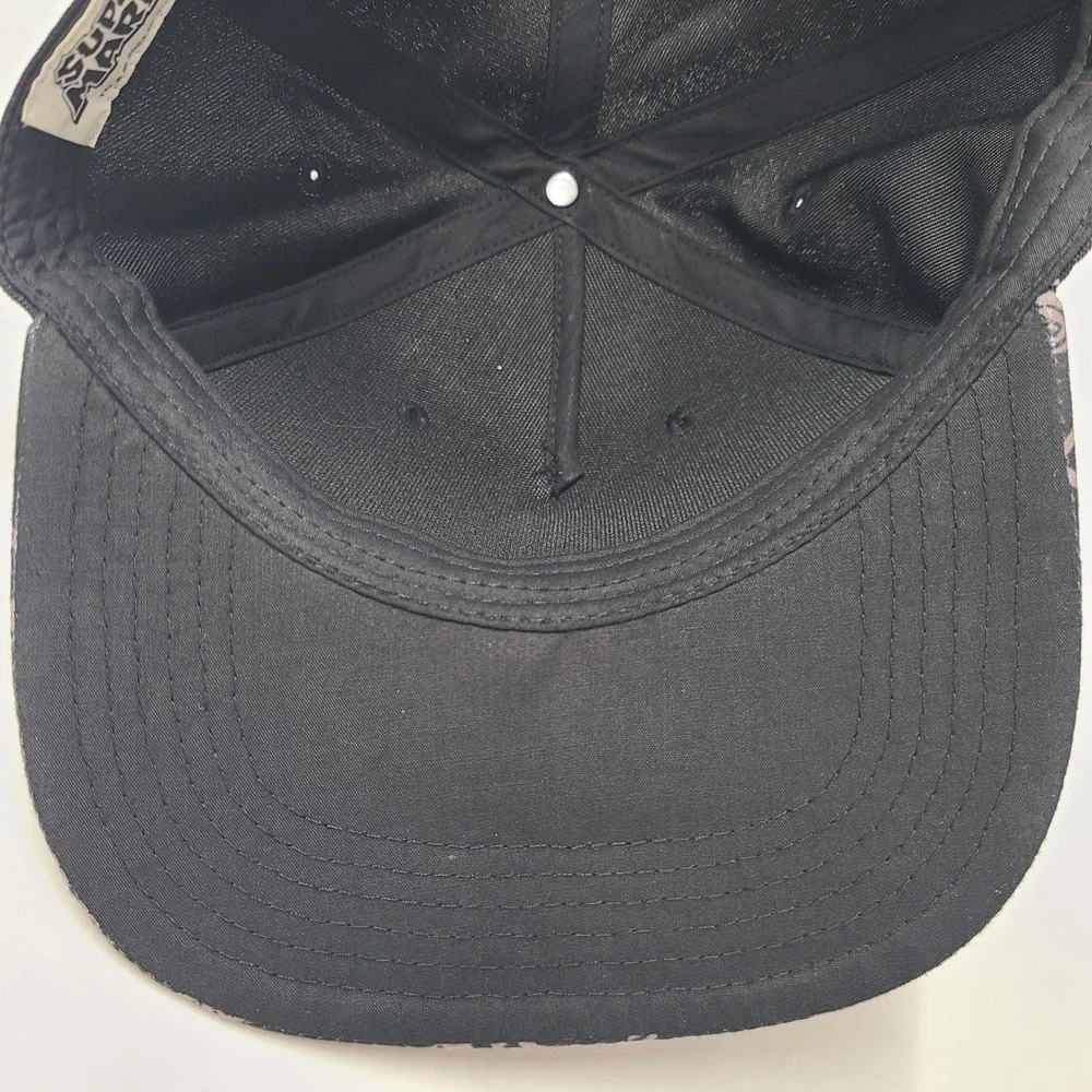 Youth Super Mario Hat Snapback Nintendo Black Gray Bros Video Games Logo Boys